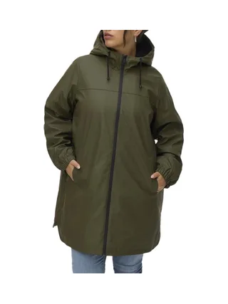 Veste Imperméable Kaki Vero Moda Teddy Coated 1