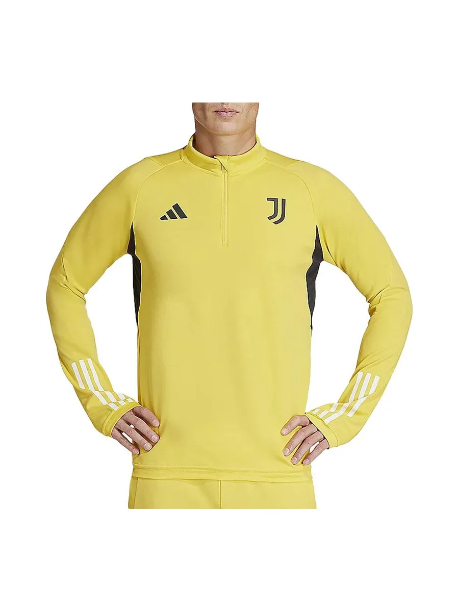 Juventus Sweat 1/4 zip training Jaune Homme Adidas 23/24 2