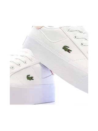 Baskets Blanches/Roses Femme Lacoste Ziane Platform 7