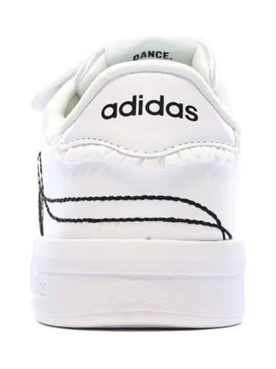 Baskets Blanc/Noir Enfant Adidas Grand Court 4