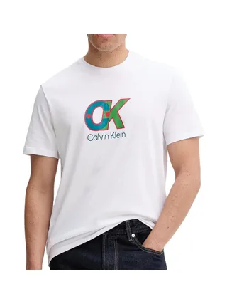 T-Shirt Blanc Homme Calvin Klein Jeans LV04RD821G 1