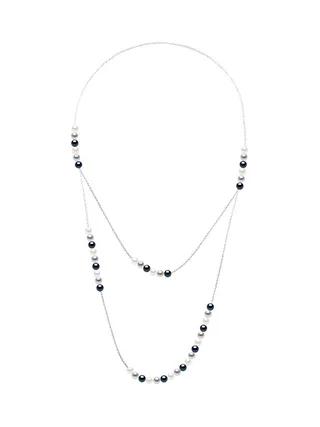 Sautoir Véritables Perles d'Eau Douce 5-6 mm — Argent 925 Millièmes — 75 cm 1