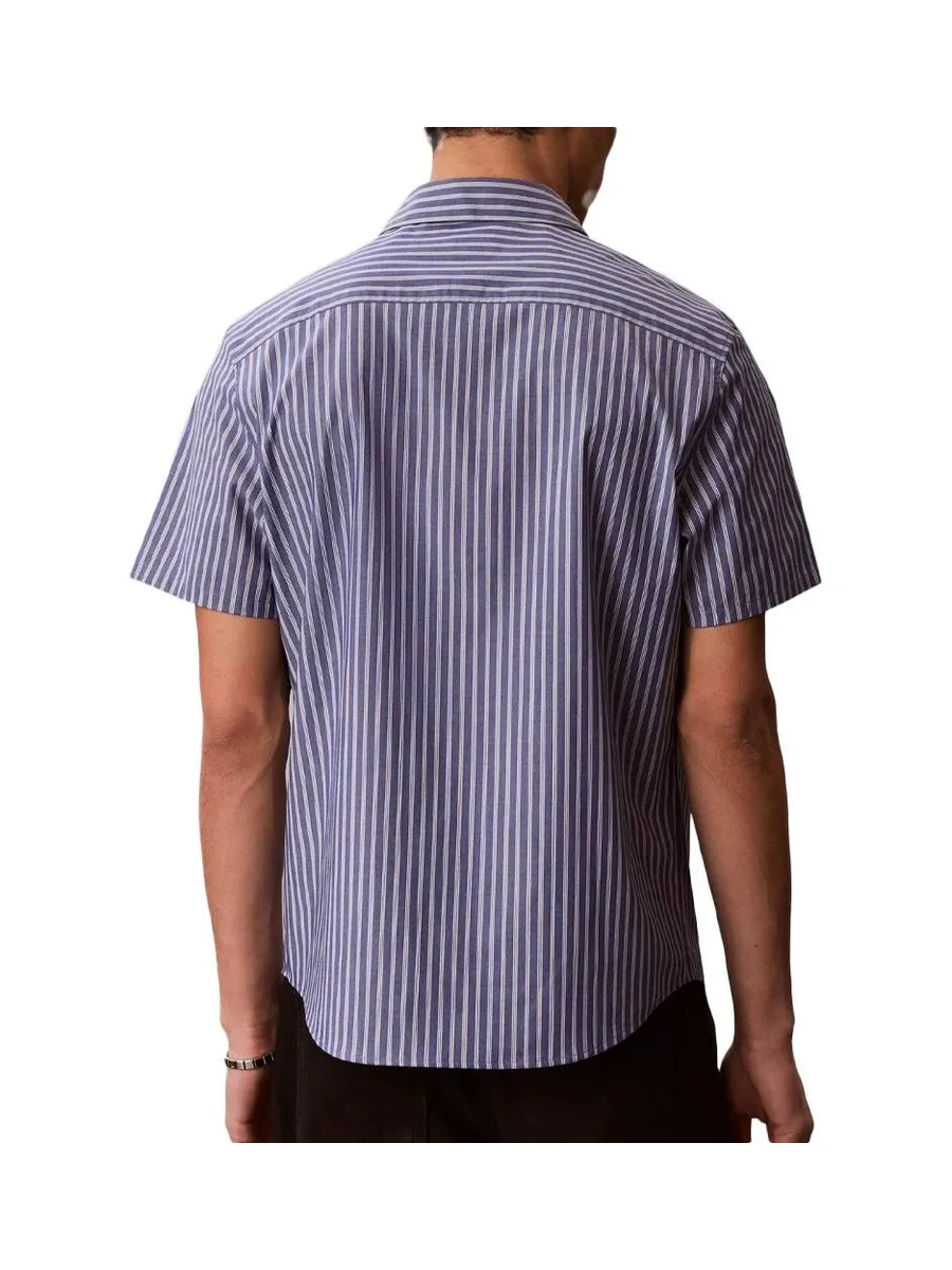 Chemise Bleu Homme Calvin Klein Jeans Yd Multi Pinstrip 3