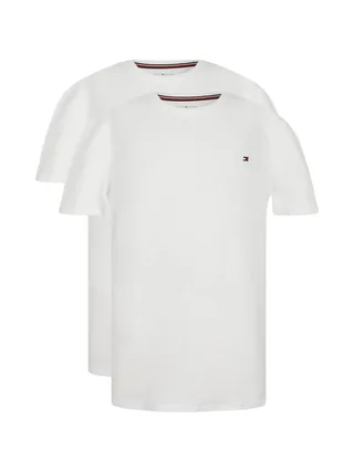 x2 T-Shirts Blanc Homme Tommy Hilfiger UK0UK00073 1