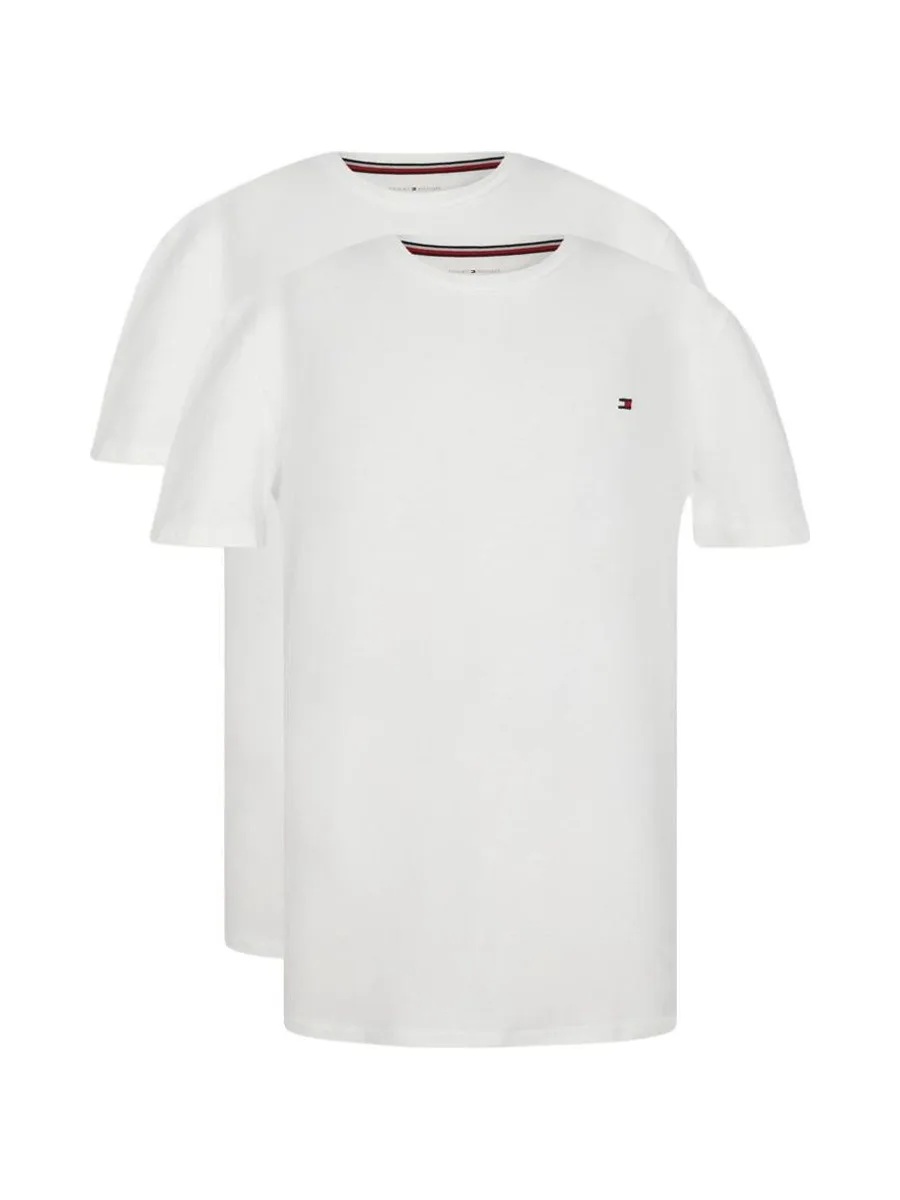 x2 T-Shirts Blanc Homme Tommy Hilfiger UK0UK00073 2