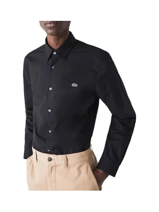 Chemise Manches Longues Noires Homme Lacoste CH2668 1