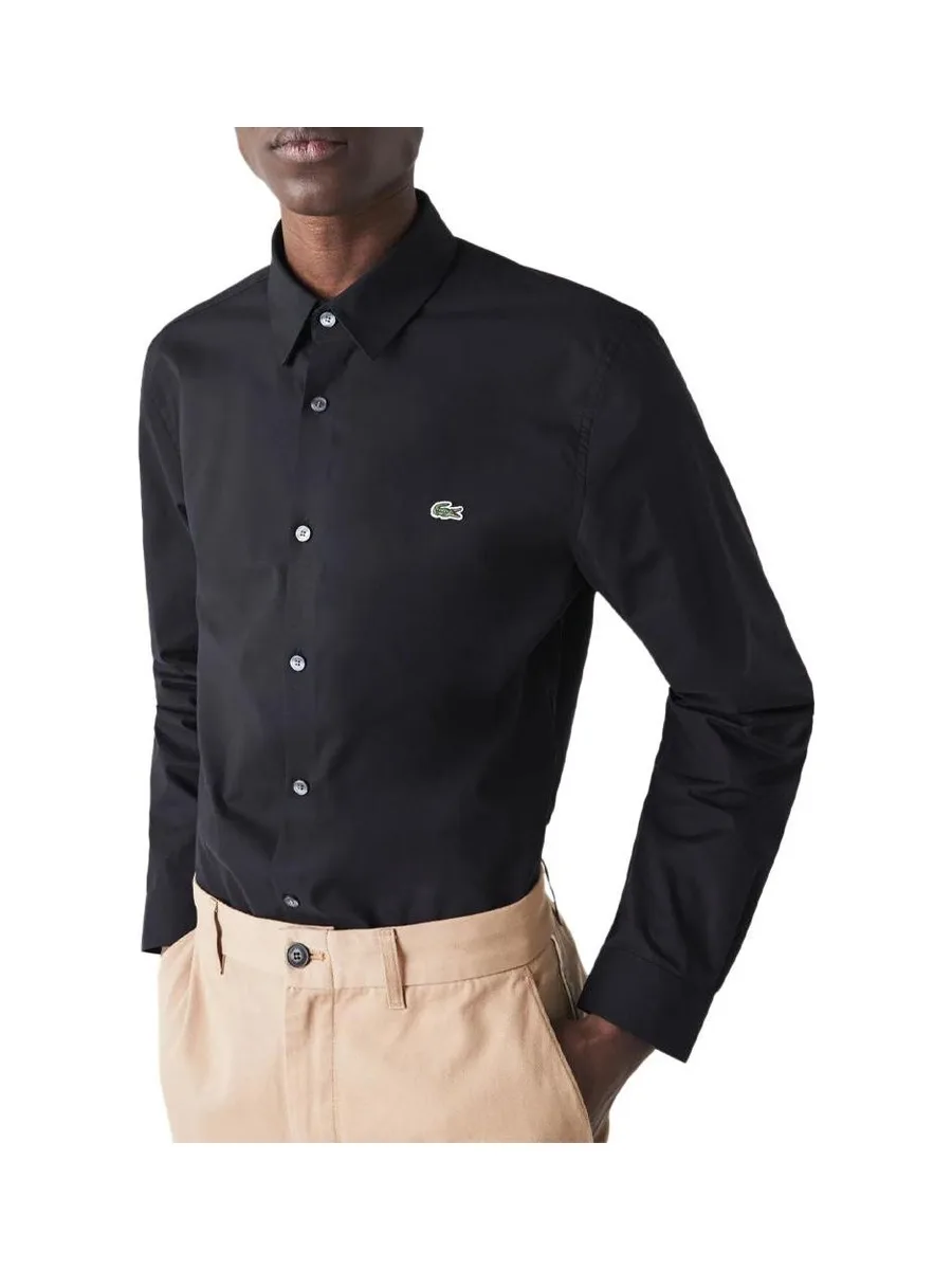 Chemise Manches Longues Noires Homme Lacoste CH2668 2