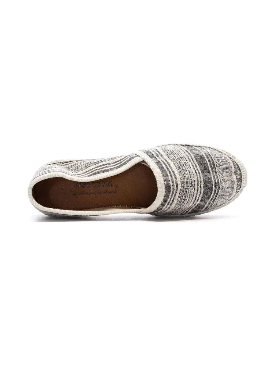Espadrilles Blanches/Noires Femme Pare Gabia Aduna 5