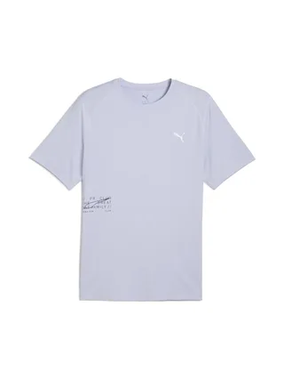 T-Shirt Violet Femme Puma Run Graphic Mesh 1