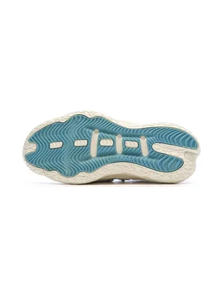 Chaussures de basketball Blanches/Jaune/Bleu Homme Adidas Dame 8 5