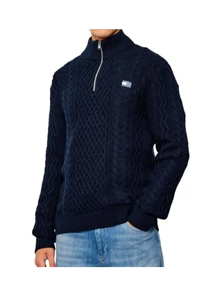 Pull Marine Homme Tommy Hilfiger Cable 1