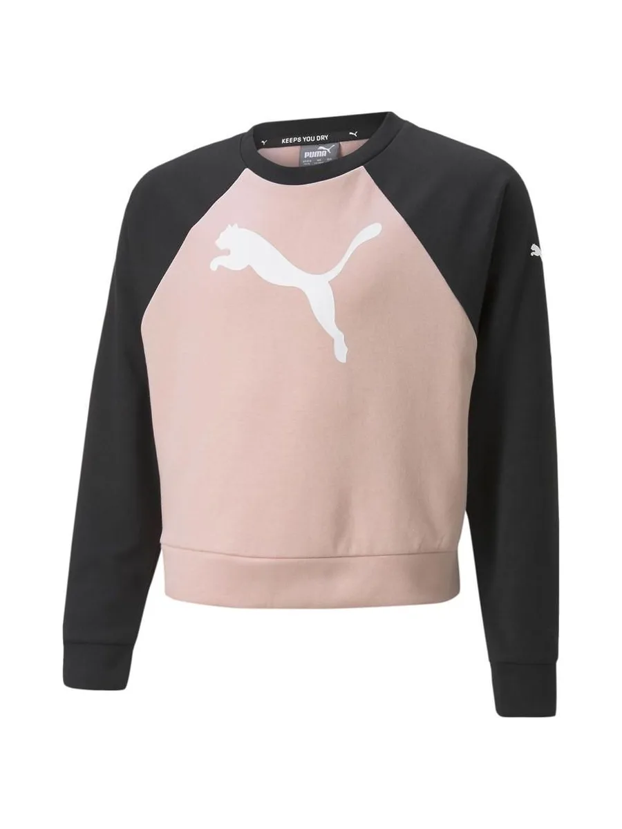 Sweat Rose/Noir Fille Puma Mdrn Spt 2