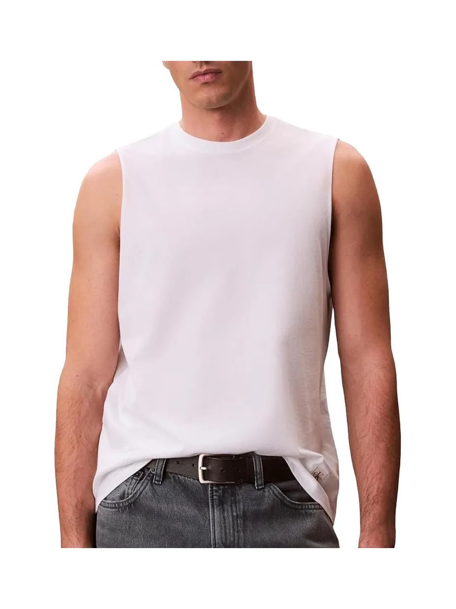 Débardeur Blanc Homme Calvin Klein Jeans 30s 2