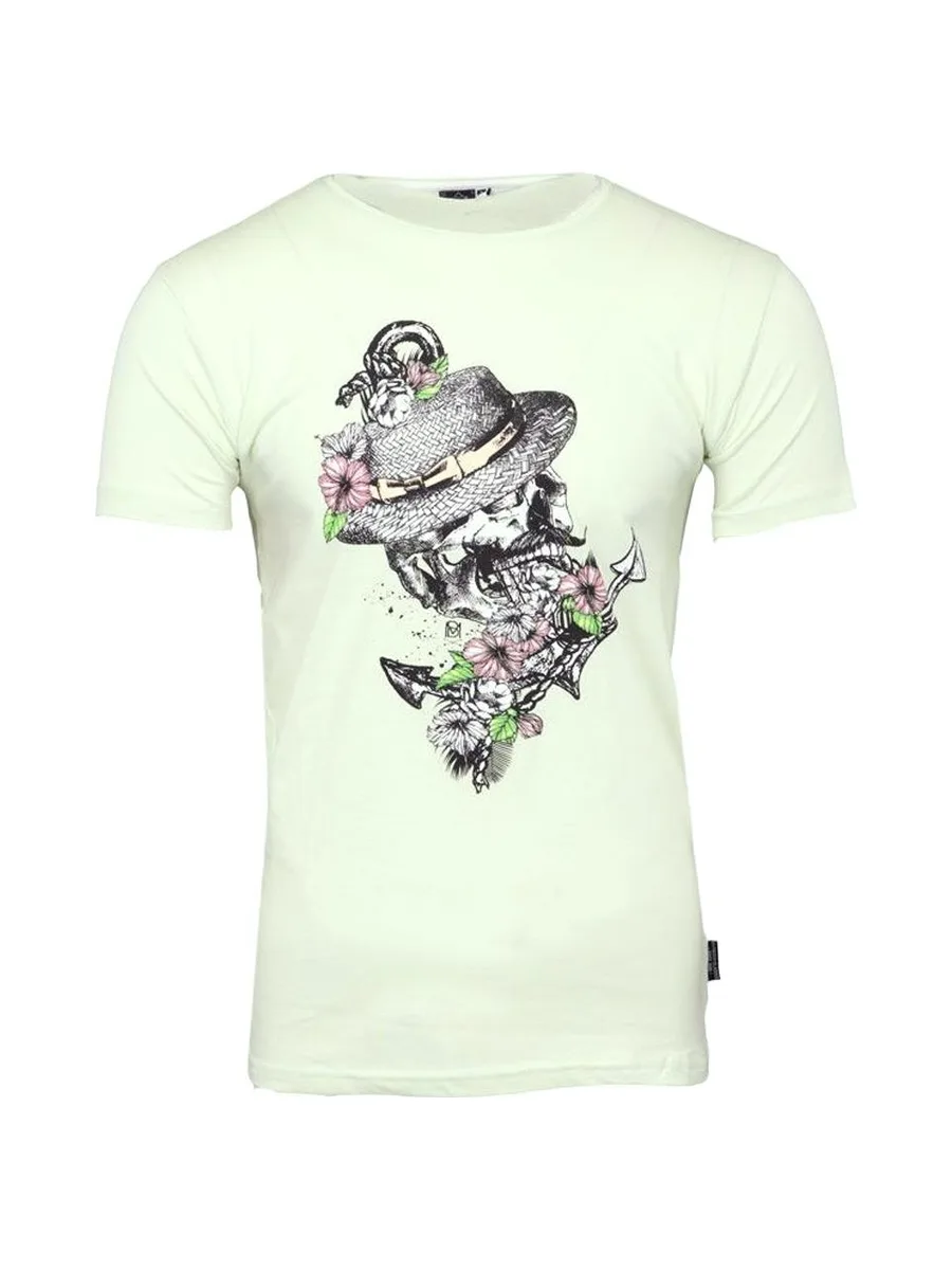 T-shirt Vert Pale Homme La Maison Blaggio Tete 2