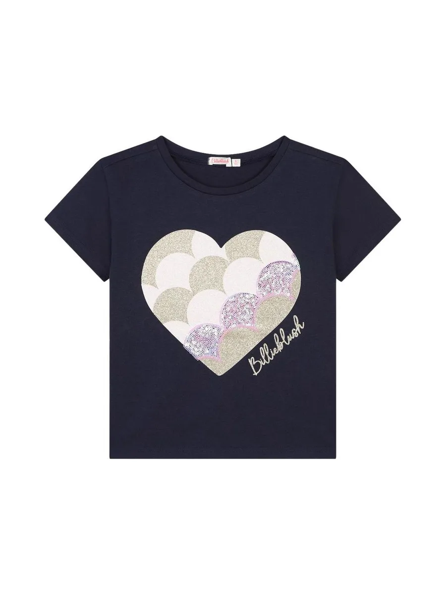 T-Shirt Marine Fille Billieblush U20482 2