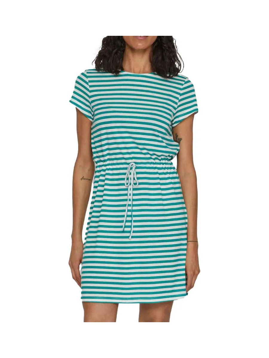 Robe Vert/Blanc à Rayures Femme Vila Mooney String 2