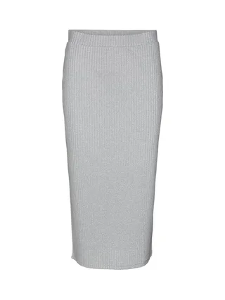 Jupe Gris Clair Femme Vero Moda Cora Calf 1