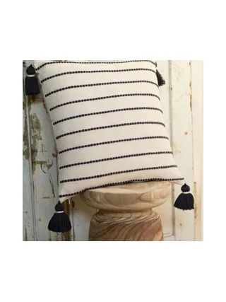 Coussin déhoussable uni en Coton Ecru TODAY 45x45 cm 2