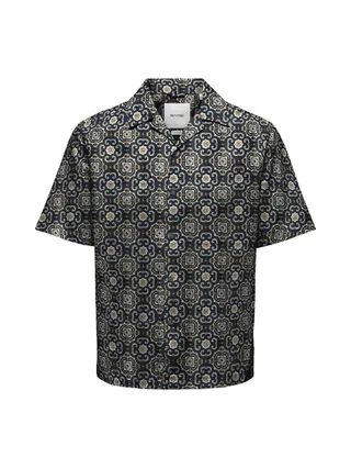 Chemise Marine/Marron Homme Only & Sons Onscaiden Fit 1