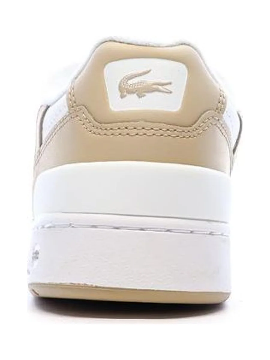 Baskets Blanche/Beige Homme Lacoste T-clip 124 4