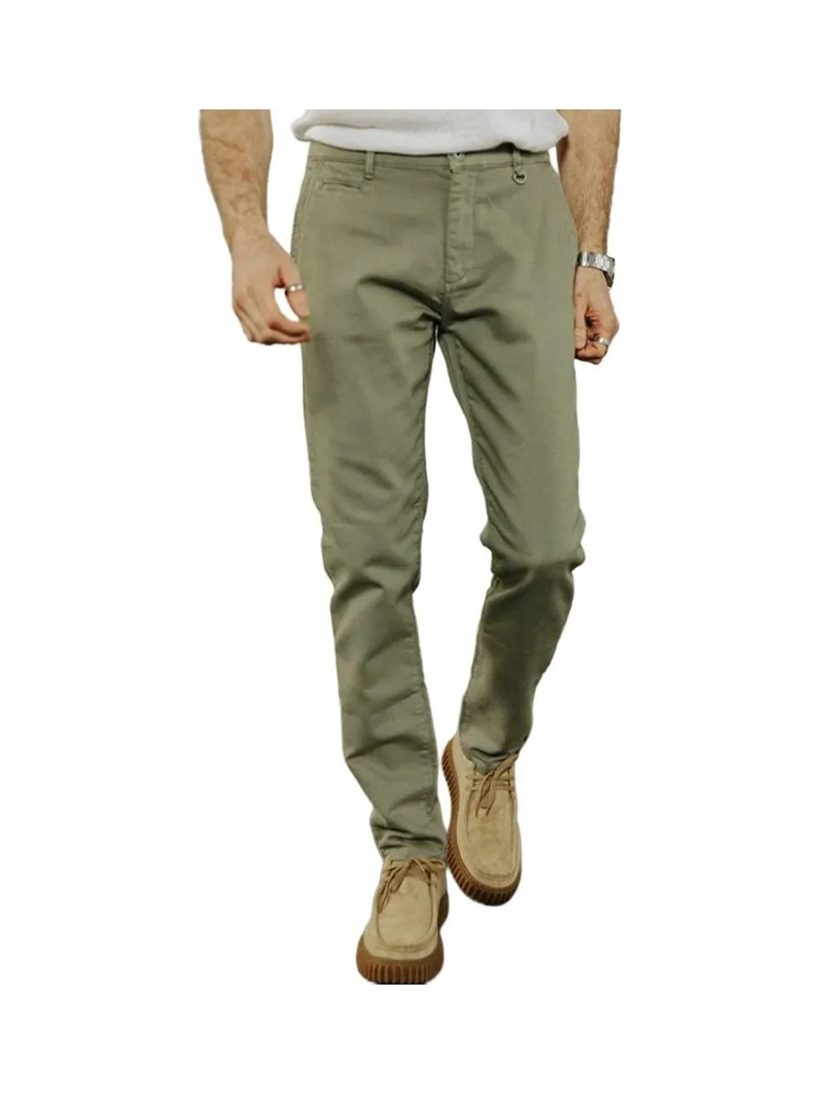 Pantalon Chino Vert Homme Freeman Porter Gino Epic 2