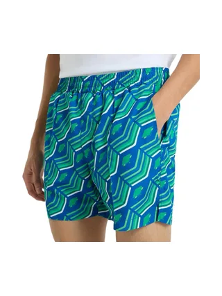 Short de Bain Bleu/Vert Homme Umbro Printed Quetzale 1