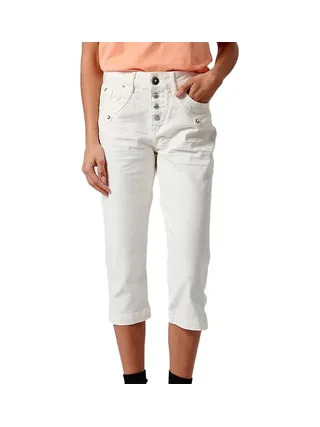 Pantacourt Blanc Femme Kaporal LOLIE24 1