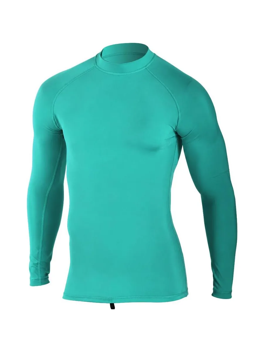 T-Shirt Manches Longues Turquoise Bleu Ocean Step Rashvest 2