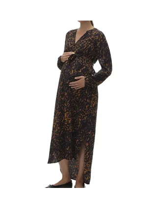 Robe Marron/Noire Femme Vero Moda Maternity Wvn 1