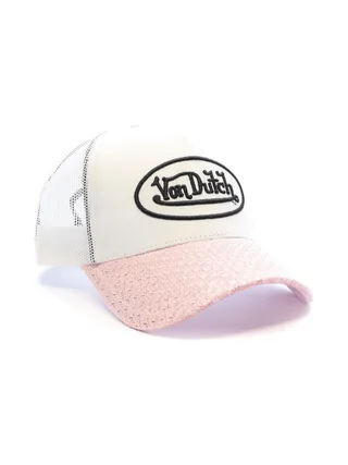 Casquette Blanc/Rose Femme Von Dutch Shinny 2