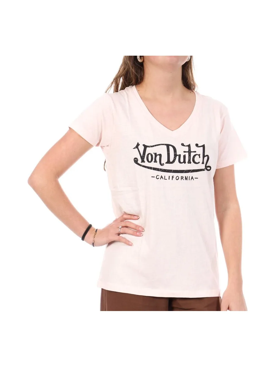 T-Shirt Rose Clair Femme Von Dutch LRO 2