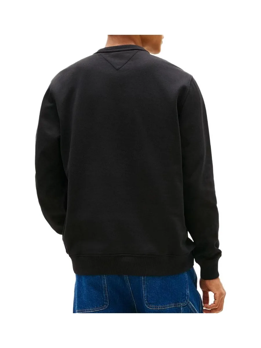Sweat Noir Homme Tommy Hilfiger Badge Crewss 3