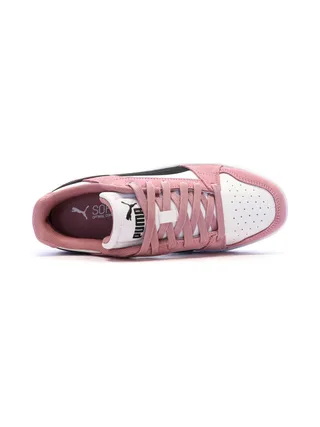 Baskets Blanches/Roses/Noires Femme Puma Rebound Low 4