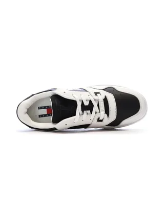 Baskets Blanches/Noires Homme Tommy Hilfiger Tjm Retro Basket 4