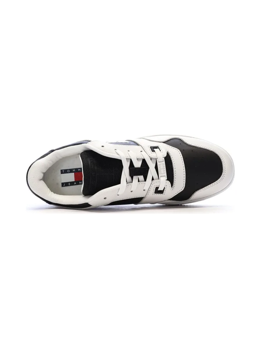 Baskets Blanches/Noires Homme Tommy Hilfiger Tjm Retro Basket 5