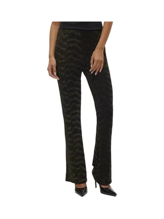 Pantalon Noir/Doré Femme Vero Moda Lucy Hw Glitter 1