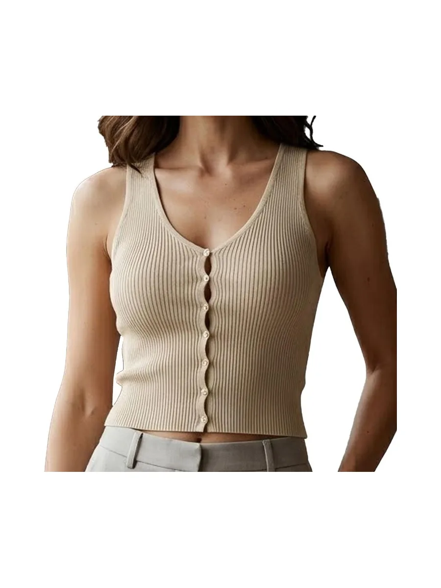 Top Ecru Femme Vero Moda Gold 2