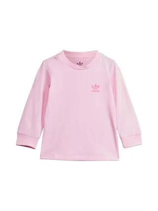 T-Shirt Manches Courtes Rose Fille Adidas Longsleeve 1