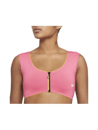 Haut de maillot de bain Rose Femme Nike Midkini 1
