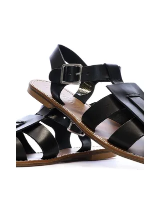 Sandales Noires Femme Pare Gabia Axpe 7
