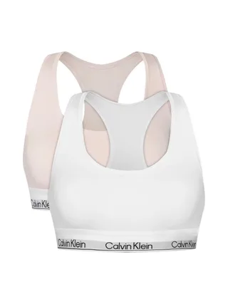 Lot de 2 Brassières Rose/Blanc Calvin Klein Bralette 1