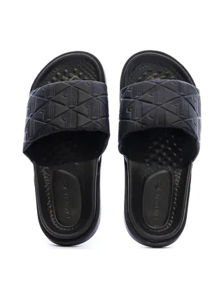 Claquettes Noir Homme Lacoste Serve Slide Dual 1251 3