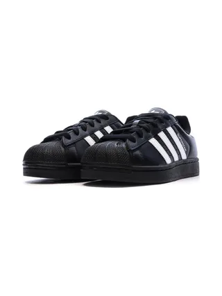 Baskets Noires Garçon/Fille Adidas Superstar 6
