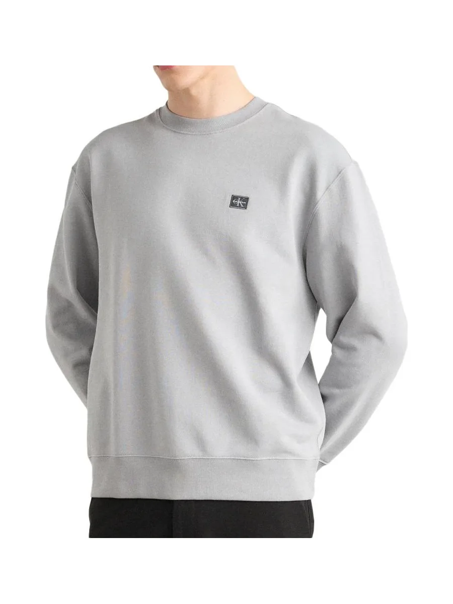 Sweat à Capuche Gris Homme Calvin Klein Jeans Badge 350 2