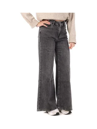 Jean Baggy Large Gris Femme Oraije Palazzo Pietro 1