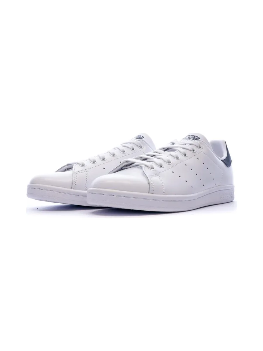 Baskets Stan Smith Blanches/Marines Homme Adidas M20325 7
