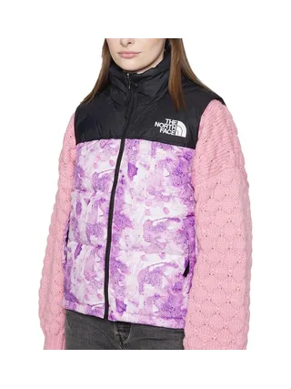 Doudoune Sans Manches Violet/Blanc Femme The North Face 96 Retro 1