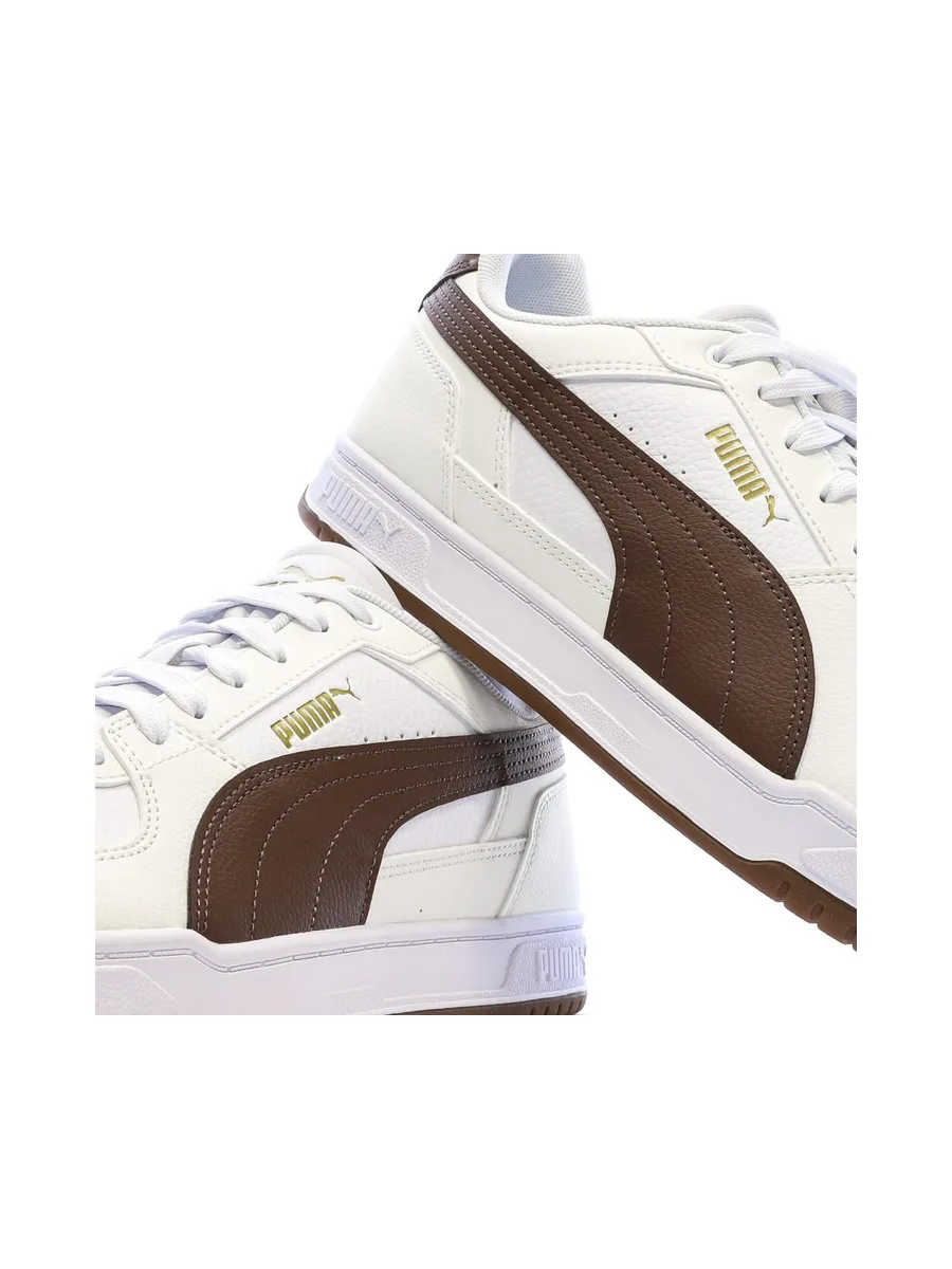 Baskets Blanc/Marron Foncé Homme Puma Caven Iii 8