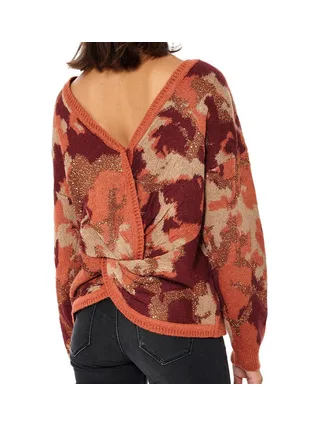 Pull Orange Femme Kaporal Camo 2