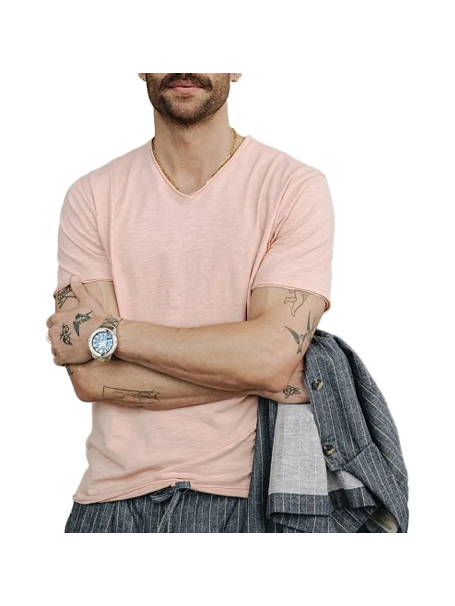 T-Shirt Rose Homme Leandro Kansas 2